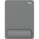 Tapis de souris Fellowes Breyta XL, avec repose-poignets et protection Microban®, caoutchouc, L 280 x l 210 x H 17,5 mm, gris