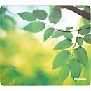 Tapis de souris Fellowes, Design Feuilles, 85 % PCR, L 203 x P 2 x H 228 mm, vert
