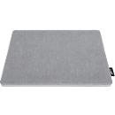 Tapis de souris Sigel Eyestyle, L 250 x P 200 x H 7 mm, surface textile en PET recyclé, gris clair/noir 