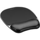 Tapis souris ave repose-poignets Crystal Gel - noir