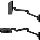 Tastatur Wandhalterung Ergotron LX Pro, mit Mausablagefläche, bis 2,3 kg, neig-/schwenkbar, höhenverstellbar, Aluminium, schwarz