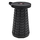 Telescopische kruk WEDO SITTOGO, Ø 255 x H 65-440 mm, belastbaar tot 130 kg, met draagbeugel & schouderriem, kunststof, zwart