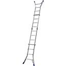 Telescopische ladder met scharnieren, 4 x 4 sporten