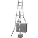 Telescopische ladder met scharnieren, met 4 x 5 sporten
