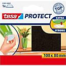 tesa® Filzgleiter Protect®, rechteckig, selbstklebend, L 80 x B 100 mm, braun, 1 Stück
