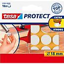 tesa® Filzgleiter Protect®, rund, selbstklebend, Ø 18 mm, weiß, 16 Stück
