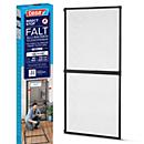 tesa® Fliegengitter INSECT STOP Premium, zum Befestigen an Türrahmen, mit teleskopierbarem Aluminiumrahmen, L 1000 x B 2200 mm, anthrazit-transparent