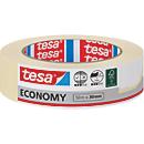 tesa Malerband Economy, 50 m × 30 mm, chamois – glatte Flächen, leicht ablösbar, rückstandsfrei