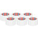 tesa Packband tesapack® 4195, PP-Folie, L 66 m x B 50 mm, weiß, 6 Rollen