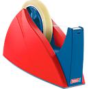 tesa prof- tafelafroller, rood/blauw, voor rollen van 66 m x 25 mm