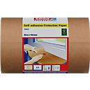 tesa® Professional self-adhesive protective paper, chamois yellow, 140 µm, 50 m x 150 mm, 1 roll