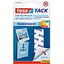 tesa Tack® kleefpads, transparant, dubbelzijdig klevend, 72 stuks