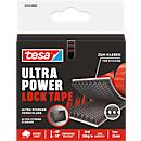 tesa® Ultra Power Lock Tape noir, 1 m x 25 mm, résistant aux intempéries, force de maintien jusqu'à 20 kg, 1 rouleau