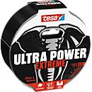 tesa® Ultra PowerExtrem mounting tape, robust &amp; tear-resistant, temperature/water/UV-resistant, hand-tearable, 1 roll with L 25 m x W 50 mm, black