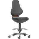 TEXON industrie- en laboratoriumdraaistoel met stoffen bekleding, ergonomisch, zithoogte 570-810 mm