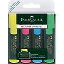 Textliner Faber-Castell, 4-er Etui, gelb, blau, rosa, grün