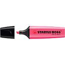 Textmarker STABILO® BOSS Original, Keilspitze, lichtbeständig, schnell trocknend, pink, 10 Stück