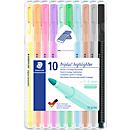 Textmarker Staedtler triplus textsurfer, Strichbreite 1-4 mm, schnelltrocknend, 10er-Set