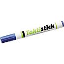Textmarker Taktistick, für Taktifol-Taktikfolien/Taktiboards, Keilspitze, Schreibfarbe Blau, 1 Stück