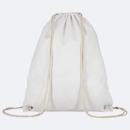 TEXXILLA sporttas, ook als rugzak te gebruiken, natuurlijke koorden, OEKO-TEX® STANDARD 100, L 380 x B 460 mm, katoen, wit