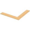 Thekentop Tool, eckig, Buche-Dekor