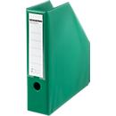 Tijdschriftenhouder, breedte 80 mm, pvc, 5 stuks, groen