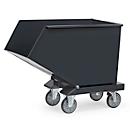 Tipper container 4703, 600 l, anthracite RAL 7016, without drainage tap and sieve