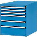 Tiroirs inférieurs Manuflex, pour établi Profi de profondeur 700 mm, bleu clair