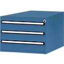 Tiroirs inférieurs Manuflex, pour P 800 mm, bleu brillant