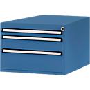 Tiroirs inférieurs Manuflex, pour P 800 mm, bleu brillant