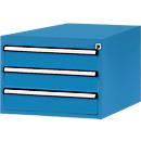 Tiroirs inférieurs Manuflex, pour P 800 mm, bleu clair