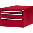 Tiroirs inférieurs Manuflex, pour P 800 mm, rouge rubis
