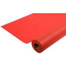 Tischdecke ProNappe, wasserabweisend, abwischbar, reißfest, L 20 m x B 1200 mm, recycelbares Spunbond, rot, 1 Rolle