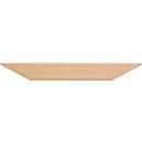 Tischplatte, Trapez, B 1600 x T 800 x H 25 mm, Buche-Dekor