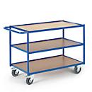 Tischwagen, Ladefl. L1000 x B600 mm, 3 Etagen