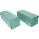 Toallas de papel Schäfer Shop Pure plegables en zig-zag, 1 capa, L 250 x A 230 mm, resistentes al desgarro, 5000 hojas, verde
