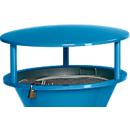 Toit, pour cendrier sur pied, en plastique, bleu