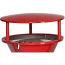 Toit, pour cendrier sur pied, en plastique, rouge