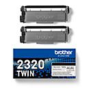 Toner original Brother TN-2320, pack de deux, noir