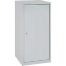 Tool cabinet, H 1000 x W 500 x D 500 mm, aluminium white RAL 9006
