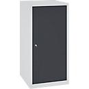 Tool cabinet, H 1000 x W 500 x D 500 mm, light grey RAL 7035/anthracite grey RAL 7016