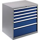 Tool cupboard WSK 5410-6E, 6 drawers, 1000 mm high