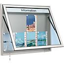 Top- wandkasten,met spitse, 60 mm diepte, aluzilver