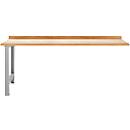 TOP-werkbank, aanbouweenheid, 2000 mm breed, aluminium zilver