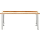 TOP-werkbank, basiseenheid, 2000 mm breed, lichtgrijs 