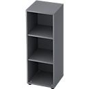 TOPAS LINE boekenkast, 3 OH, spaanplaat, B 400 x D 400 x H 1100 mm, grafiet