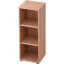 TOPAS LINE boekenkast, 3 OH, spaanplaat, B 400 x D 400 x H 1100 mm, notenboomdecor