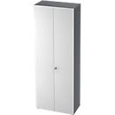 TOPAS LINE kast, archief-/garderobekast, 6 dossierhoogtes, B 800 mm, grafiet/wit