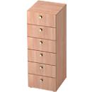 TOPAS LINE ladekast, 3 OH, B 400 mm, notendecor/noten decor