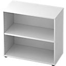 TOPAS LINE shelving unit, 2 storage heights, W 800 mm, white
